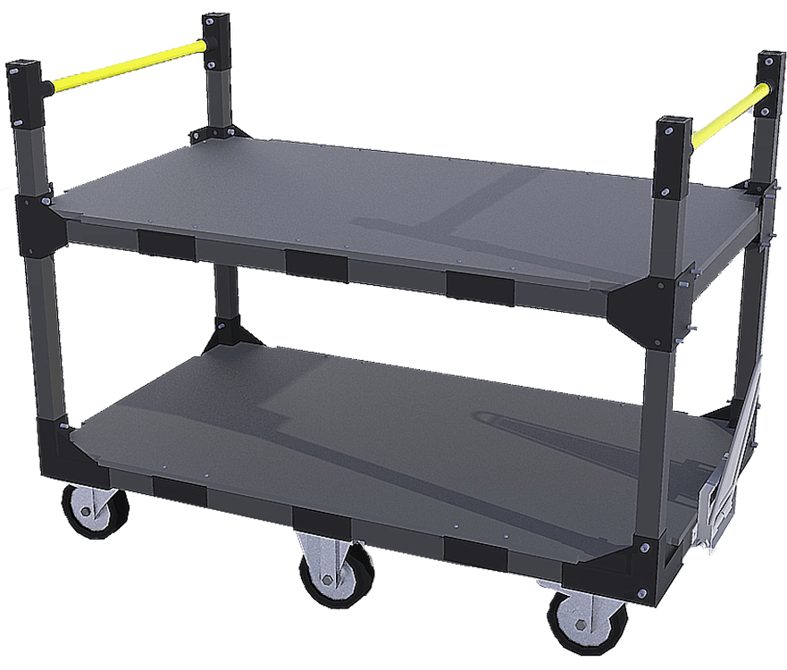 Industrial cart for heavy loads