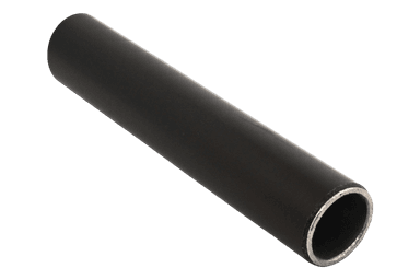 TS ESD Tubo aço robusto com revestimento plástico preto ESD, 4000 mm