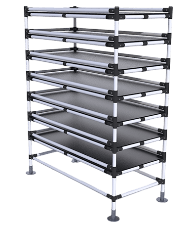 Modular tubular shelving 2