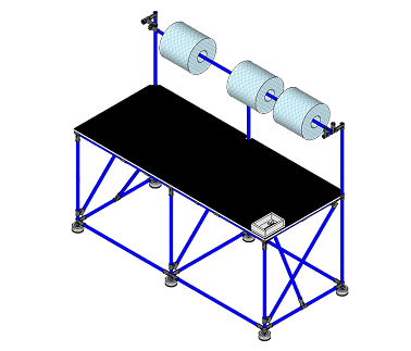Adjustable industrial packing table 1