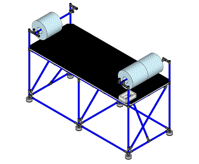 Adjustable industrial packing table 2