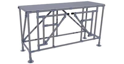 Ergonomic order preparation table